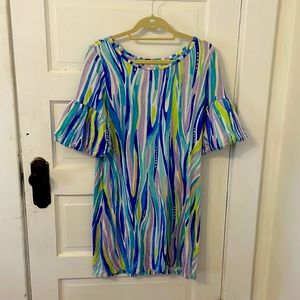Lilly Pulitzer jersey shift dress stripes